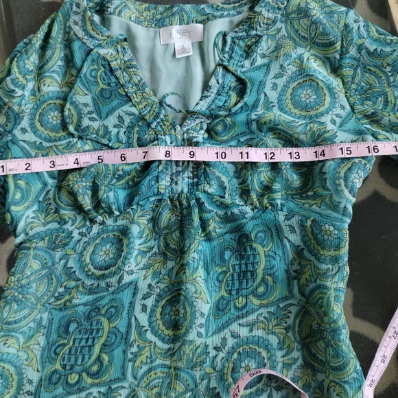 Ann Taylor Loft Floral Long Sleeve Blouse - Picture 12 of 13